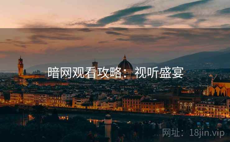 暗网观看攻略：视听盛宴